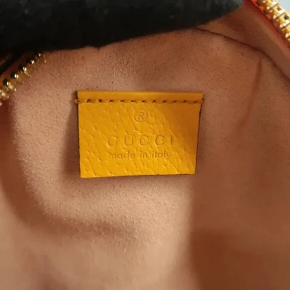 100% Authentic GUCCI Dionysus Yellow&Brown Canvas Shoulder Bag - Picture 11 of 12